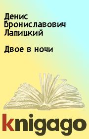 Книга - Двое в ночи.  Денис Брониславович Лапицкий  - прочитать полностью в библиотеке КнигаГо