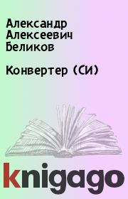 Книга - Конвертер (СИ).  Александр Алексеевич Беликов  - прочитать полностью в библиотеке КнигаГо