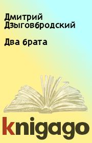 Книга - Два брата.  Дмитрий Дзыговбродский  - прочитать полностью в библиотеке КнигаГо