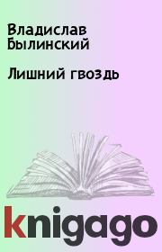 Книга - Лишний гвоздь.  Владислав Былинский  - прочитать полностью в библиотеке КнигаГо