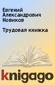 Трудовая книжка. Евгений Александрович Новиков