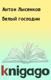 Книга - Белый господин.  Антон Лысенков  - прочитать полностью в библиотеке КнигаГо