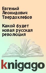 Книга - Какой будет новая русская революция.  Евгений Леонидович Твердохлебов  - прочитать полностью в библиотеке КнигаГо