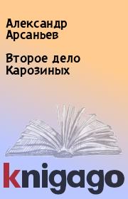 Книга - Второе дело Карозиных.  Александр Арсаньев  - прочитать полностью в библиотеке КнигаГо
