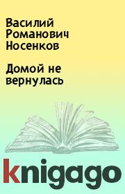 Домой не вернулась. Василий Романович Носенков