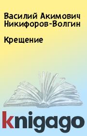 Книга - Крещение.  Василий Акимович Никифоров-Волгин  - прочитать полностью в библиотеке КнигаГо