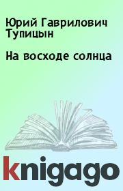 Книга - На восходе солнца.  Юрий Гаврилович Тупицын  - прочитать полностью в библиотеке КнигаГо