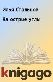 Книга - На острие углы.  Илья Стальнов  - прочитать полностью в библиотеке КнигаГо