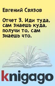 Книга - Отчет 3. Иди туда, сам знаешь куда, получи то, сам знаешь что..  Евгений Связов  - прочитать полностью в библиотеке КнигаГо