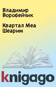 Книга - Квартал Меа Шеарим.  Владимир Воробейчик  - прочитать полностью в библиотеке КнигаГо
