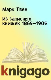 Из записных книжек 1865—1905. Марк Твен