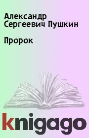 Книга - Пророк.  Александр Сергеевич Пушкин  - прочитать полностью в библиотеке КнигаГо