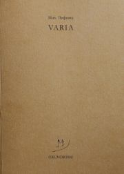 Книга - Varia.  Михаил Александрович Лифшиц  - прочитать полностью в библиотеке КнигаГо