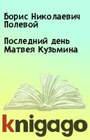 Книга - Последний день Матвея Кузьмина.  Борис Николаевич Полевой  - прочитать полностью в библиотеке КнигаГо