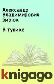 Книга - В тупике.  Александр Владимирович Бирюк  - прочитать полностью в библиотеке КнигаГо
