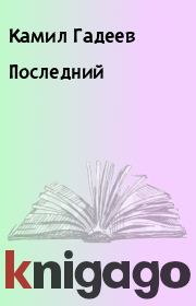 Книга - Последний.  Камил Гадеев  - прочитать полностью в библиотеке КнигаГо