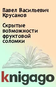 Книга - Скрытые возможности фруктовой соломки.  Павел Васильевич Крусанов  - прочитать полностью в библиотеке КнигаГо