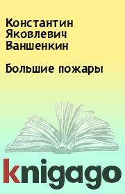 Книга - Большие пожары.  Константин Яковлевич Ваншенкин  - прочитать полностью в библиотеке КнигаГо