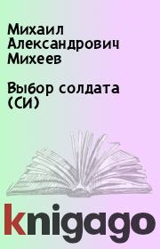 Книга - Выбор солдата (СИ).  Михаил Александрович Михеев  - прочитать полностью в библиотеке КнигаГо