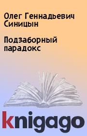 Книга - Подзаборный парадокс.  Олег Геннадьевич Синицын  - прочитать полностью в библиотеке КнигаГо