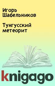 Книга - Тунгусский метеорит.  Игорь Шабельников  - прочитать полностью в библиотеке КнигаГо
