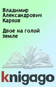 Книга - Двое на голой земле.  Владимир Александрович Карпов  - прочитать полностью в библиотеке КнигаГо