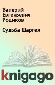 Книга - Судьба Шаргея.  Валерий Евгеньевич Родиков  - прочитать полностью в библиотеке КнигаГо