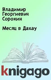 Книга - Месяц в Дахау.  Владимир Георгиевич Сорокин  - прочитать полностью в библиотеке КнигаГо