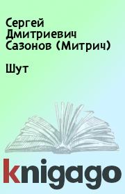 Книга - Шут.  Сергей Дмитриевич Сазонов (Митрич)  - прочитать полностью в библиотеке КнигаГо