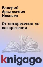 Книга - От воскресения до воскресения.  Валерий Аркадьевич Ильичёв  - прочитать полностью в библиотеке КнигаГо