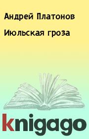Книга - Июльская гроза.  Андрей Платонов  - прочитать полностью в библиотеке КнигаГо