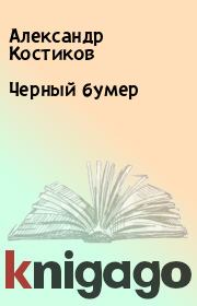 Книга - Черный бумер.  Александр Костиков  - прочитать полностью в библиотеке КнигаГо