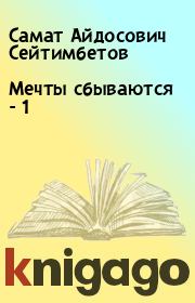 Книга - Мечты сбываются - 1.  Самат Айдосович Сейтимбетов  - прочитать полностью в библиотеке КнигаГо