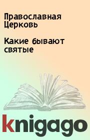 Книга - Какие бывают святые.  Православная Церковь  - прочитать полностью в библиотеке КнигаГо
