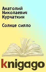 Книга - Солнце сияло.  Анатолий Николаевич Курчаткин  - прочитать полностью в библиотеке КнигаГо
