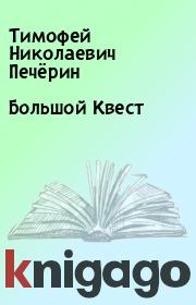 Книга - Большой Квест.  Тимофей Николаевич Печёрин  - прочитать полностью в библиотеке КнигаГо