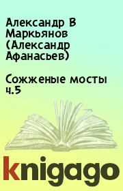 Книга - Сожженые мосты ч.5.  Александр В Маркьянов (Александр Афанасьев)  - прочитать полностью в библиотеке КнигаГо