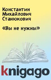 Книга - «Вы не нужны».  Константин Михайлович Станюкович  - прочитать полностью в библиотеке КнигаГо