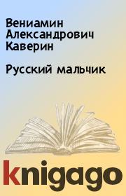Книга - Русский мальчик.  Вениамин Александрович Каверин  - прочитать полностью в библиотеке КнигаГо