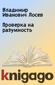 Книга - Проверка на разумность.  Владимир Иванович Лосев  - прочитать полностью в библиотеке КнигаГо