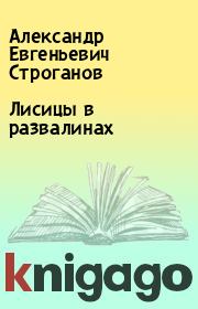 Книга - Лисицы в развалинах.  Александр Евгеньевич Строганов  - прочитать полностью в библиотеке КнигаГо