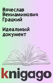 Книга - Идеальный документ.  Вячеслав Вениаминович Грацкий  - прочитать полностью в библиотеке КнигаГо