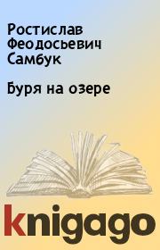 Книга - Буря на озере.  Ростислав Феодосьевич Самбук  - прочитать полностью в библиотеке КнигаГо