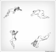 74 классические позы моделей.  Автор неизвестен