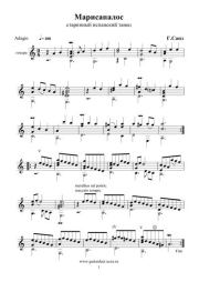 Марисапалос. Гаспар Санз (Гитарист)