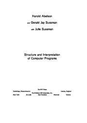 Структура и интерпретация компьютерных программ. Харольд Абельсон