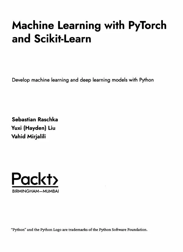 Книгаго: Машинное обучение с PyTorch и Scikit-Learn. Иллюстрация № 2