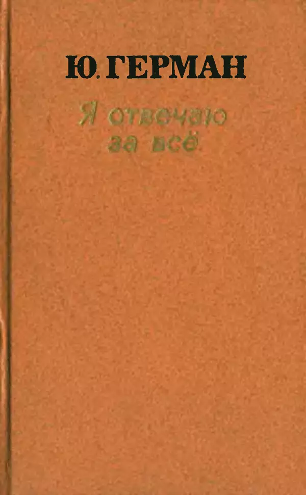 Книгаго: Я отвечаю за всё : Роман. Иллюстрация № 1