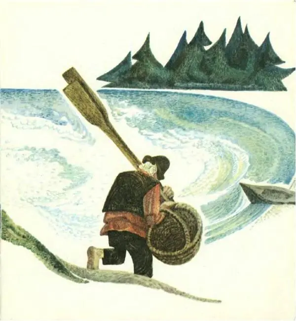 Книгаго: Сказка о рыбаке и рыбке. Иллюстрация № 5