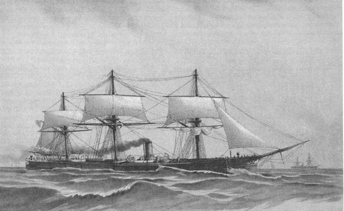 Книгаго: Полуброненосные фрегаты «Генерал-Адмирал» и «Герцог Эдинбургский» (1869-1918). Иллюстрация № 2
